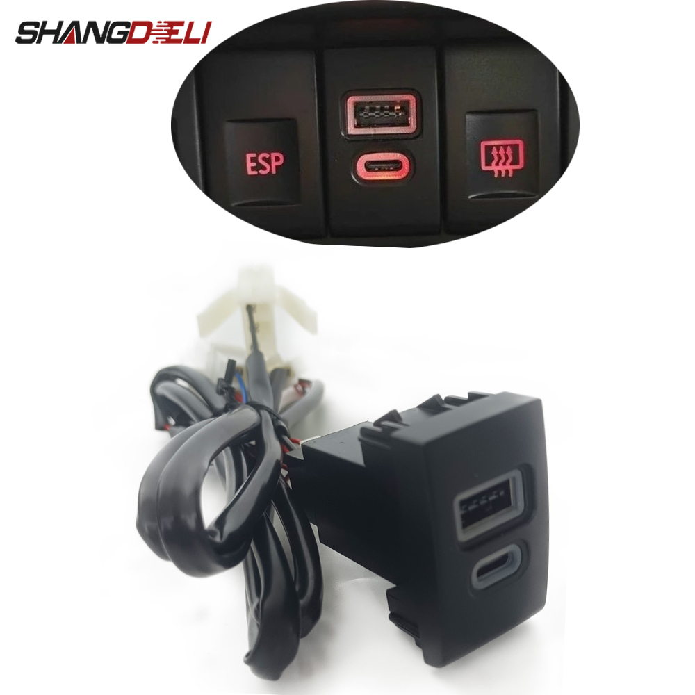 Phone Accessories Types - Автомобильное зарядное устройство QC3.0 с двумя