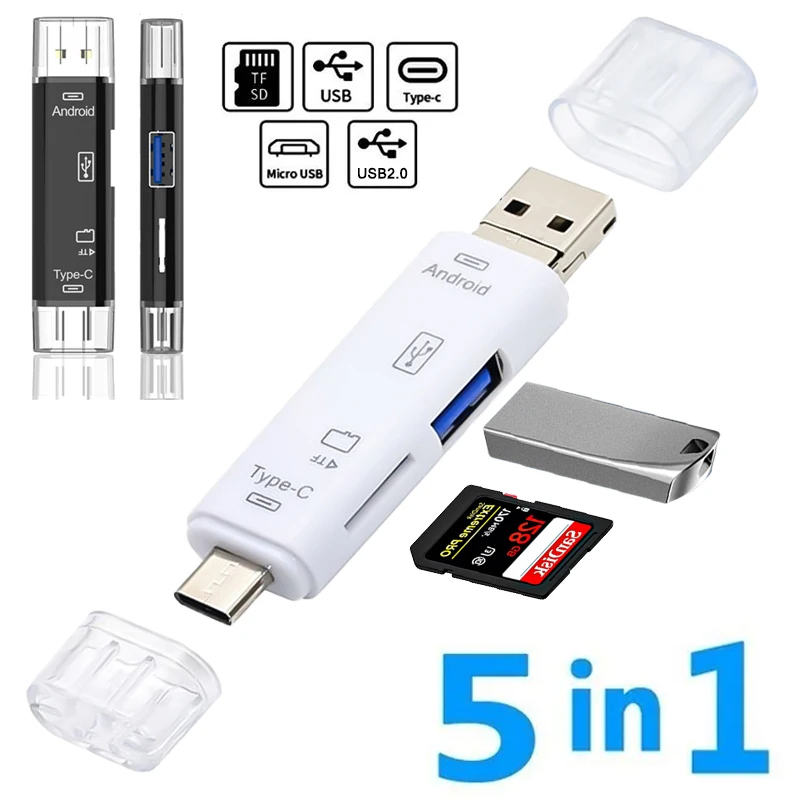 Phone Accessories Types - Многофункциональный USB 2,0 5 в 1,