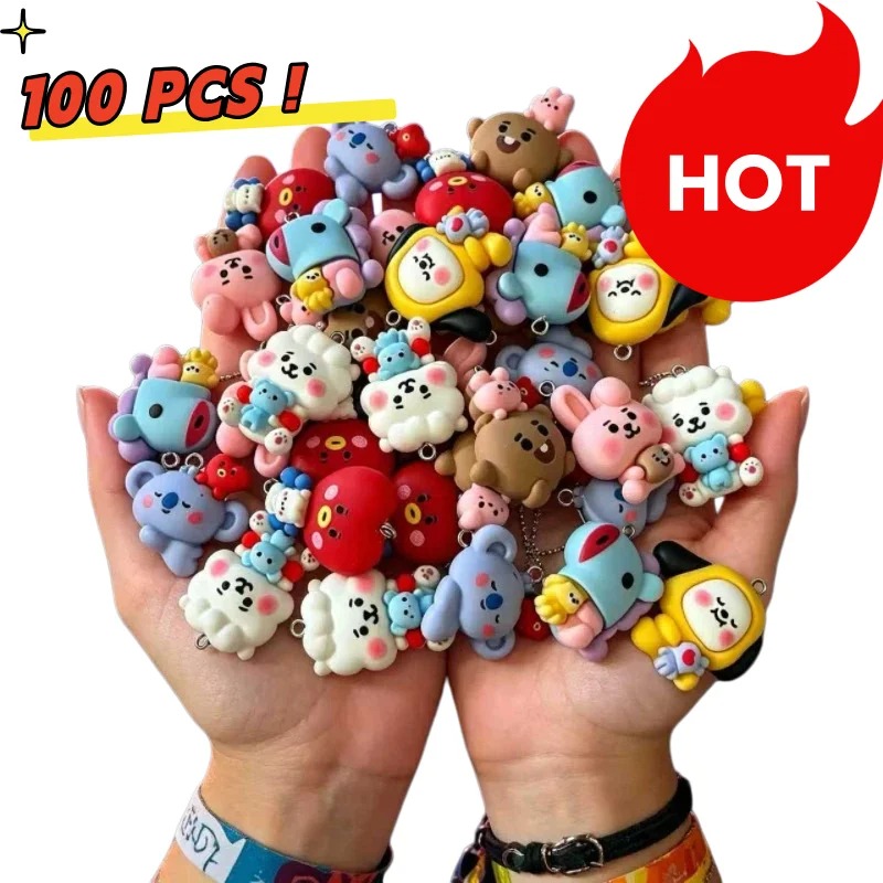 7 шт. смоляных мультяшных шарм – обзор и цена Phone Accessories Jewelry