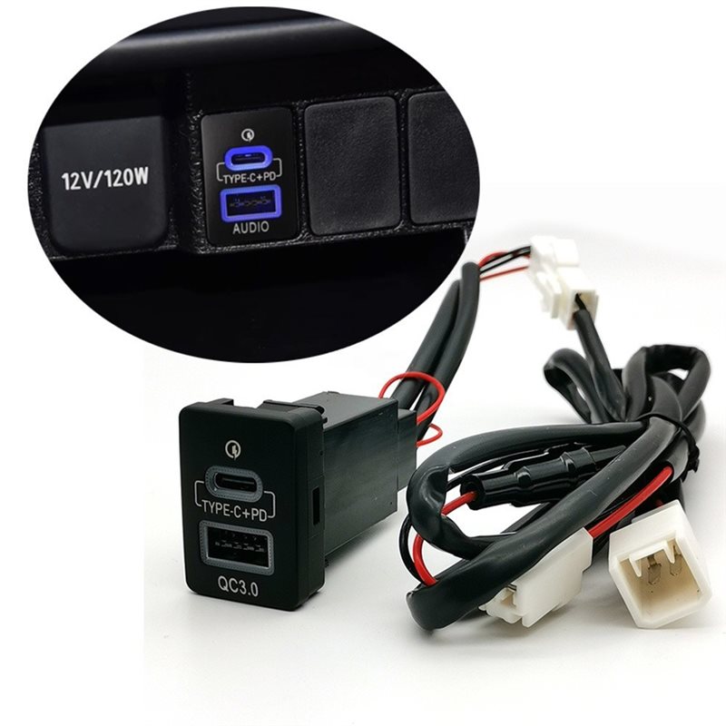 QC3.0 USB TYPE-C PD синий свет – обзор и цена Phone Accessories Types